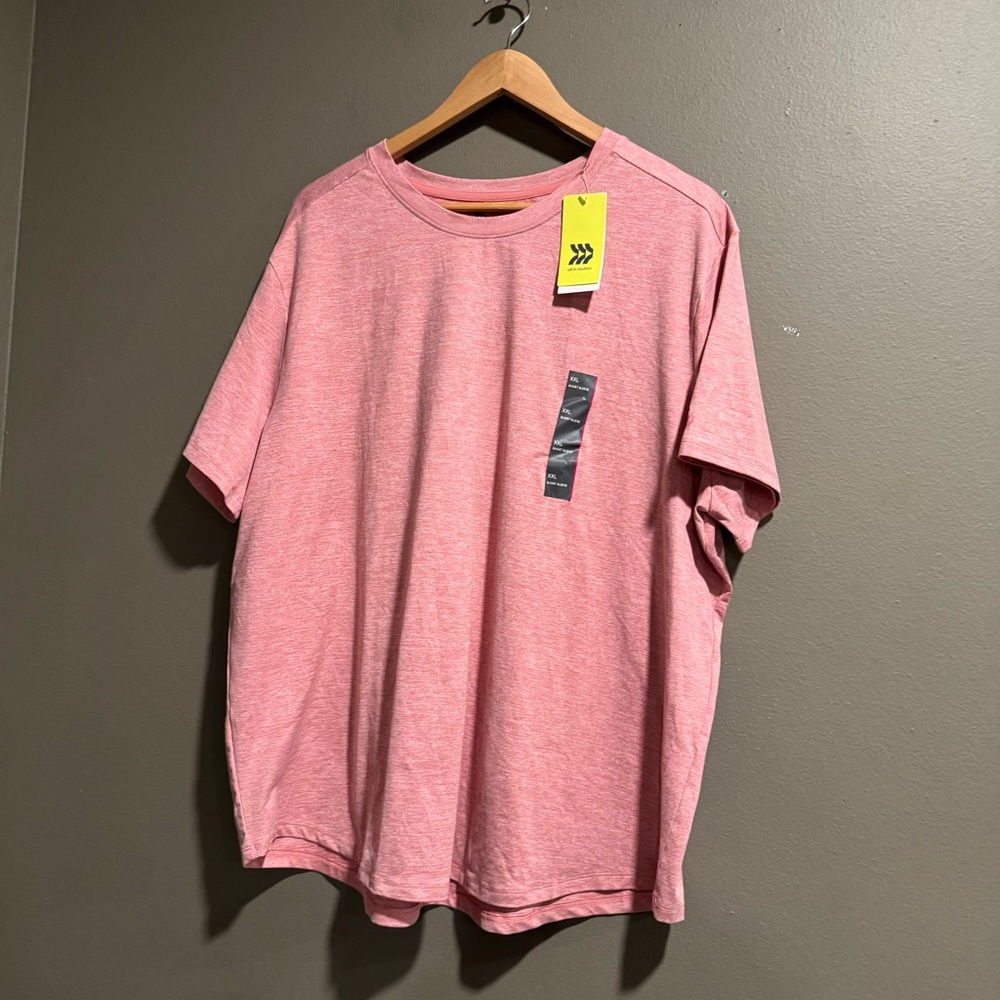 All in Motion Pink Moisture Wicking UPF50 Plus Tee Size XXL